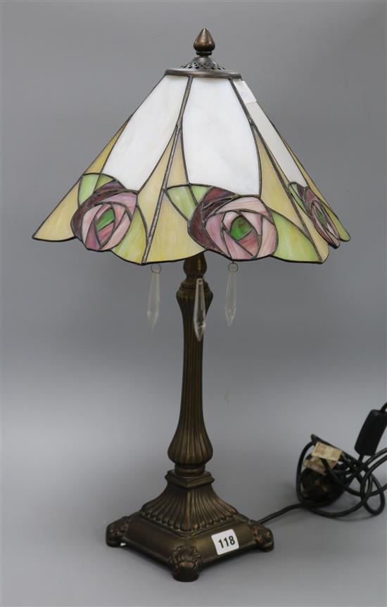 A Tiffany style lamp height 57cm